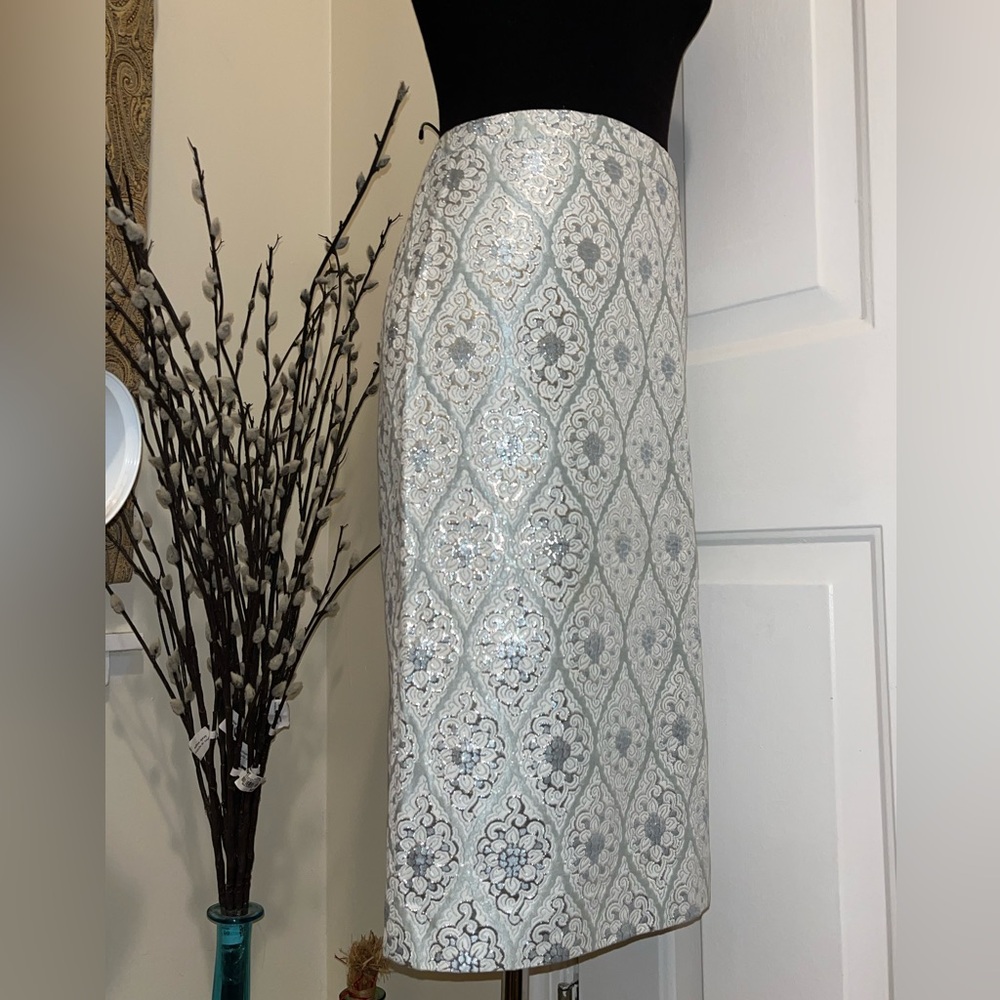 Michael Kors Collection line 2006 Vintage Print Pencil Skirt